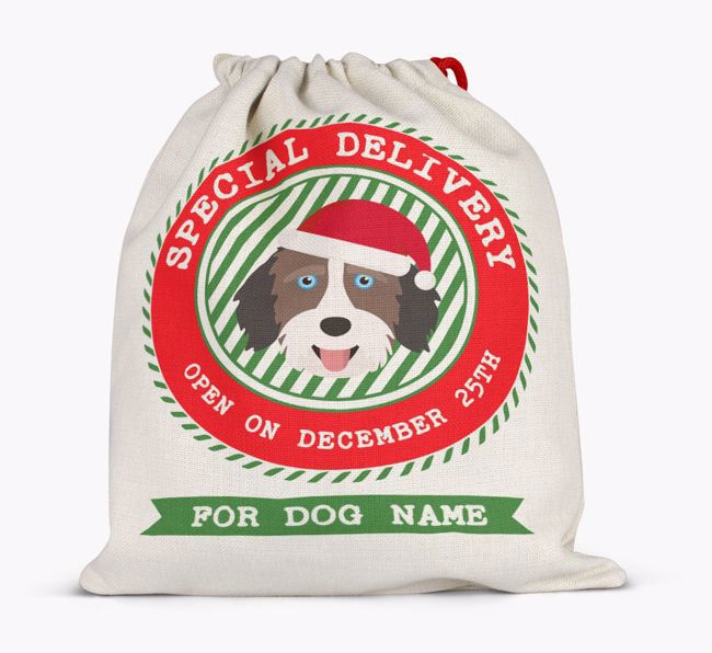 Special Delivery: Personalised {breedFullName} Santa Sack